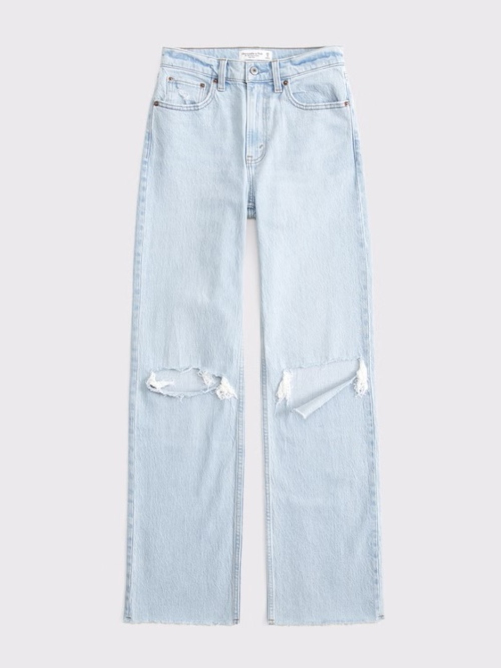 90's Straight Ultra High Rise Jeans - Curve Love - Abercrombie + Fitch - Picture 6 of 16